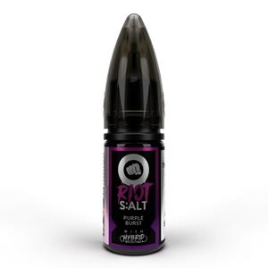 Riot Squad Nic Salt 10ml Purple Burst / 5mg On White Background